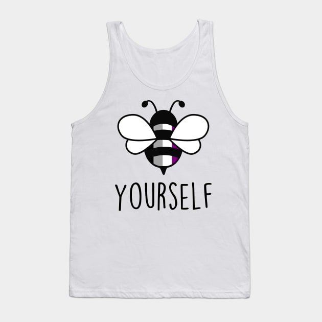 Cute Bee YourSelf Asexual Bee Gay Pride LGBT Rainbow Gift Tank Top by Lones Eiless